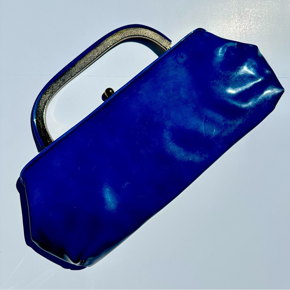 Vintage Elegant Blue Clutch Bag